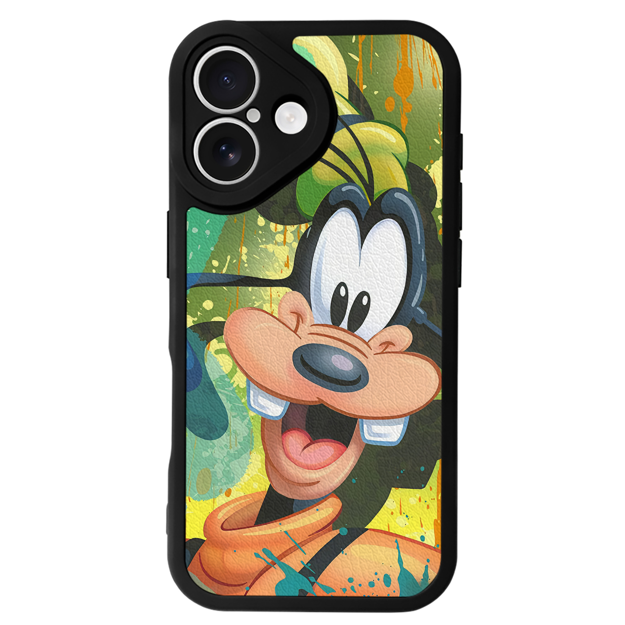 （画像用） ミッキーマウス Mickey Mouse 【iPhone 16シリーズ対応】シリコンスマホケース（レザー調） 材質：シリコン